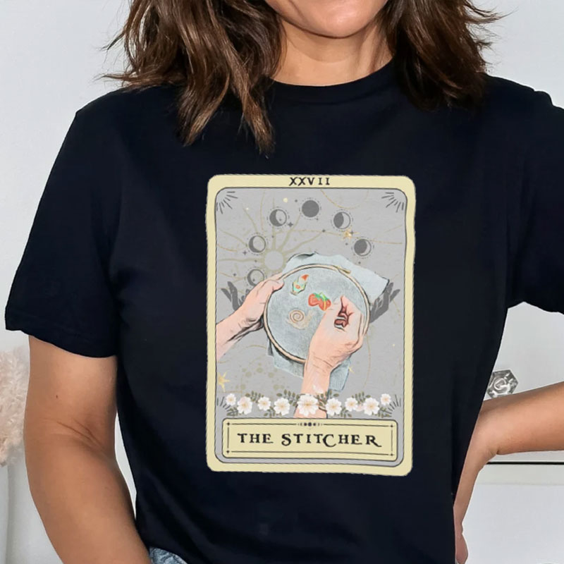 Cross Stitch Shirt The Stitcher Tarot Card T Shirt