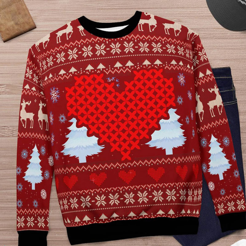 Cross Stitch Ugly Christmas Sweater