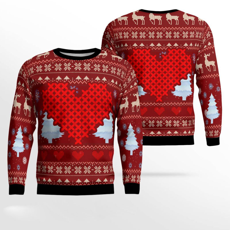 Cross Stitch Ugly Christmas Sweater