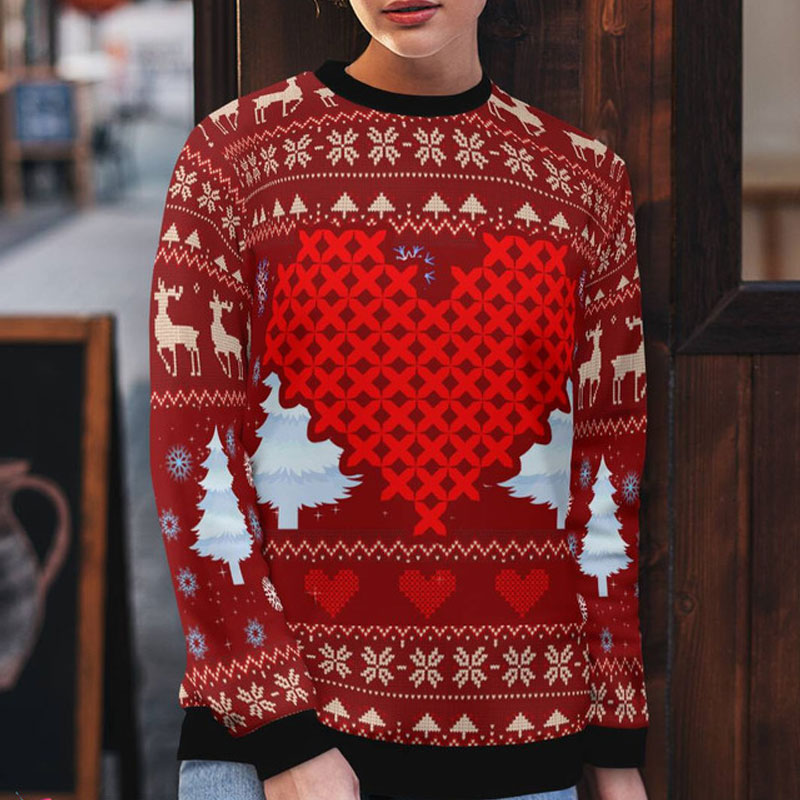Cross Stitch Ugly Christmas Sweater