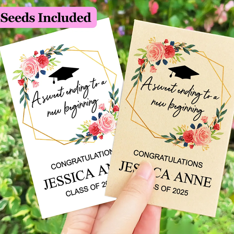 Custom Graduation Seed Packets 2025 Grads Congratulations Gift
