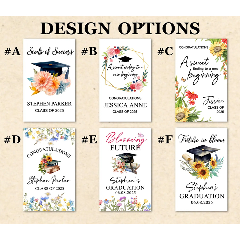 Custom Graduation Seed Packets 2025 Grads Congratulations Gift