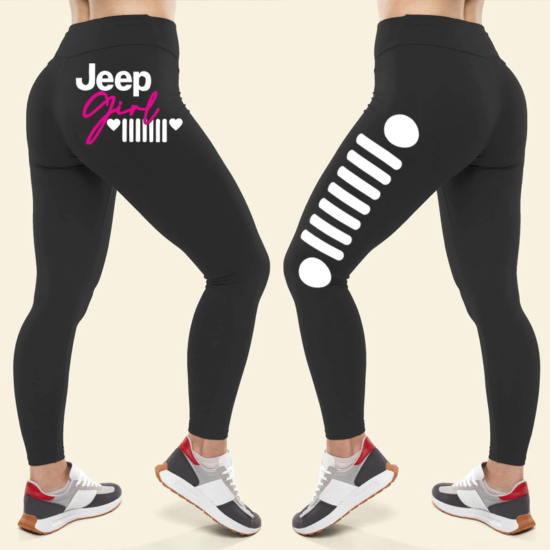 Custom Jeep Girl Leggings Jeep Lover Gift