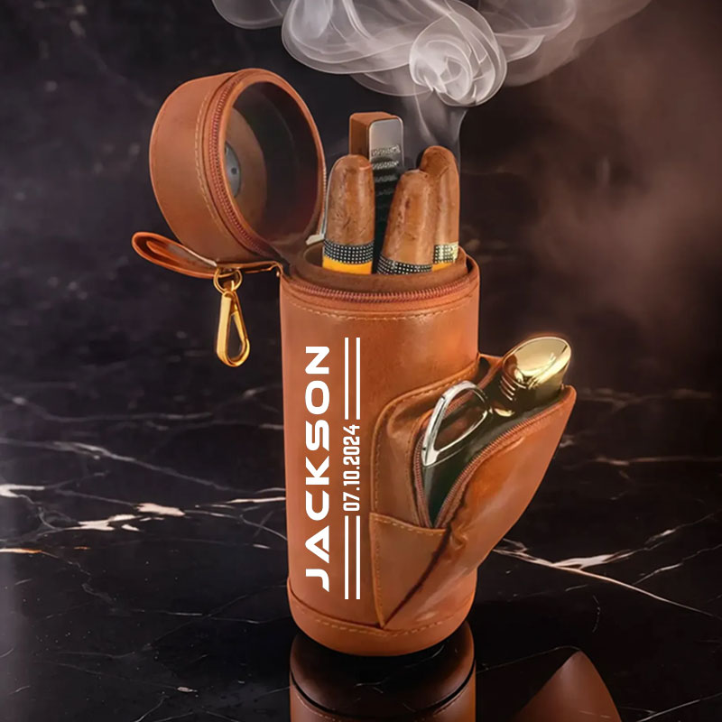 Custom Men's Cigar Humidor Case Gift For Men