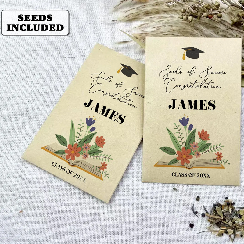 Custom Seed Packets for Graduation Thank You Gifts