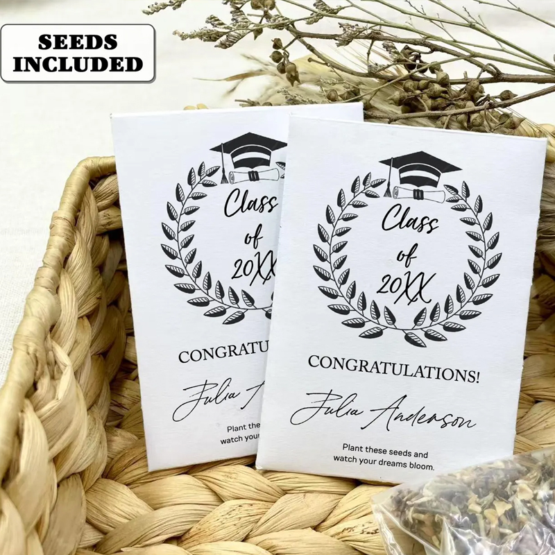 Custom Seed Packets for Graduation Thank You Gifts