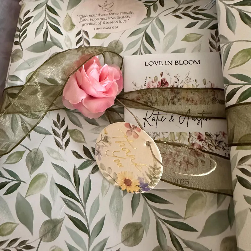 Custom wildflower seed packet wedding favors love is bloom favors