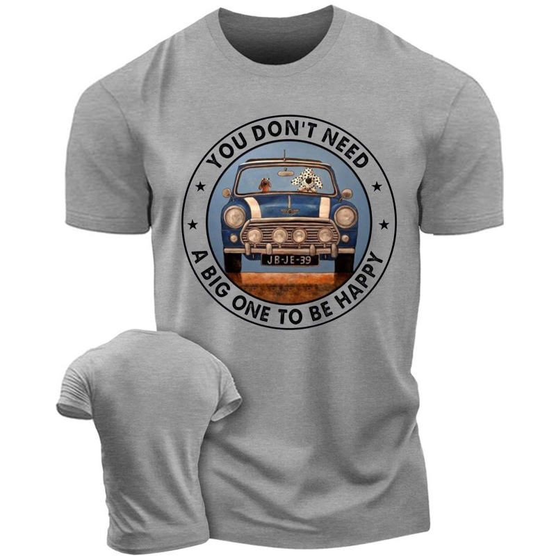 Dogs Driving Jp You Don’t Need A Big One To Be Happy - Tshirt