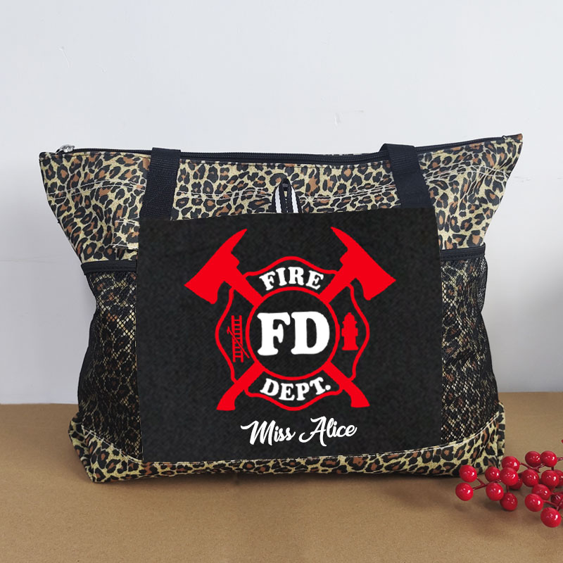 Fire department crossed axe firefighter Tote Bag