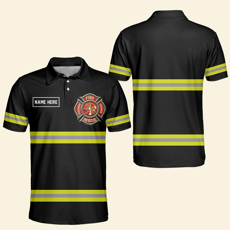 FireFighter Polo Shirts T-Shirt Short Sleeve