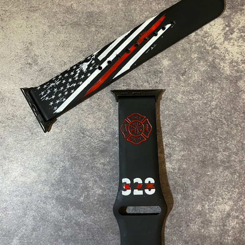 FireFighter Thin Red Line Apple Watch Band