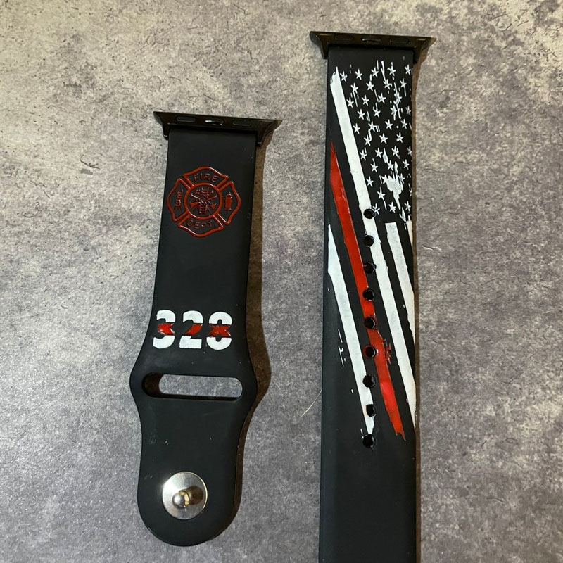 FireFighter Thin Red Line Apple Watch Band