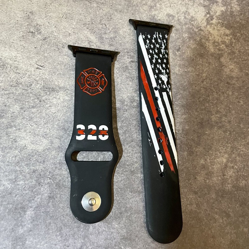 FireFighter Thin Red Line Apple Watch Band
