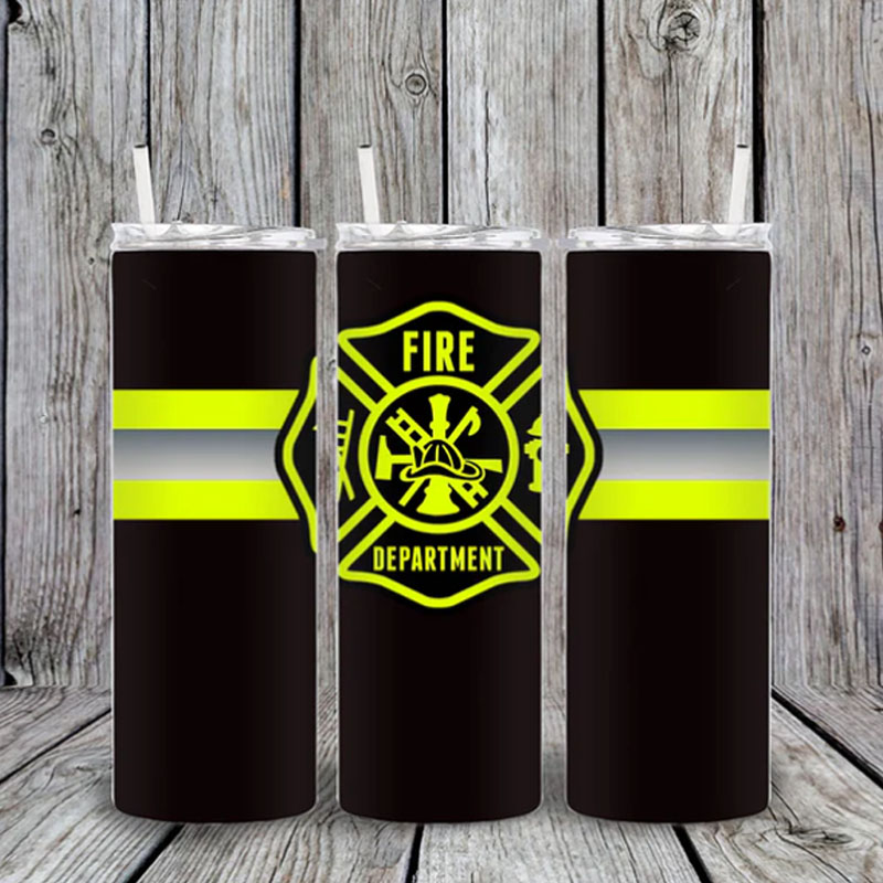 Firefighter 20 oz Skinny Tumbler