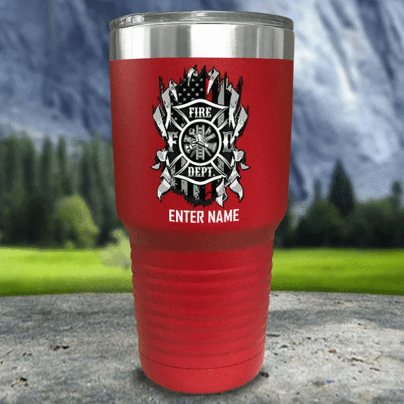 Firefighter Tumbler Personalized with name or saying
