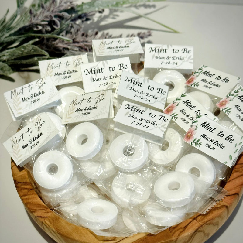 Floral Mint To Be Wedding Favors