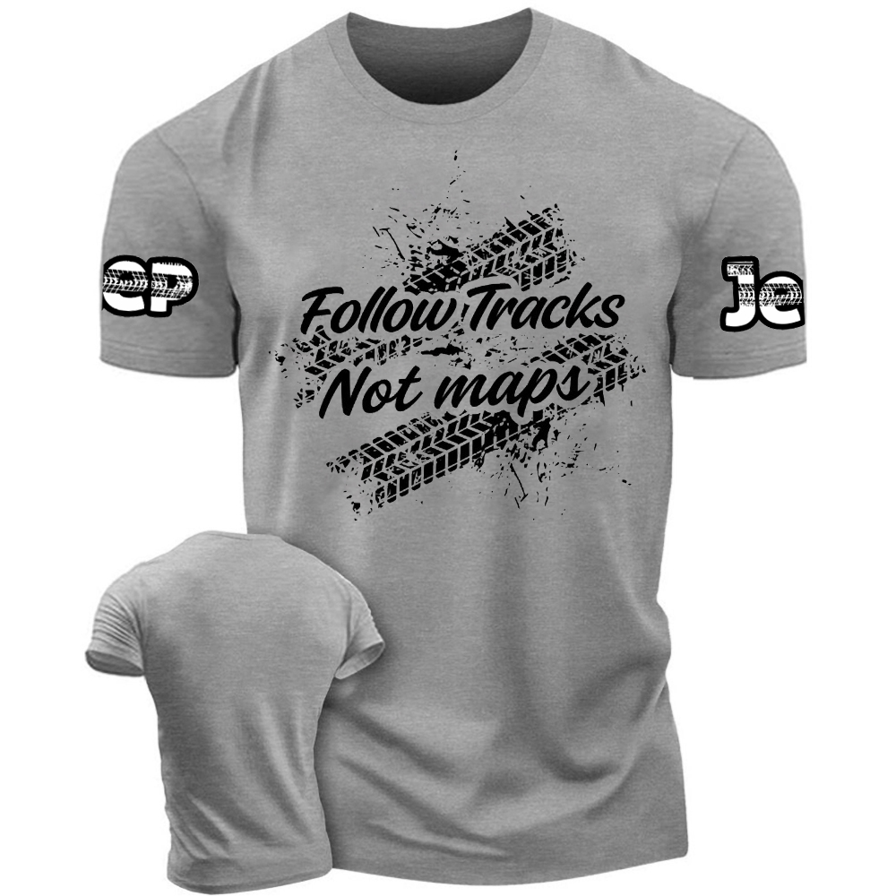 Follow Tracks, Not Maps – Wild and Wise Muddy Tracks Jp Tshirt