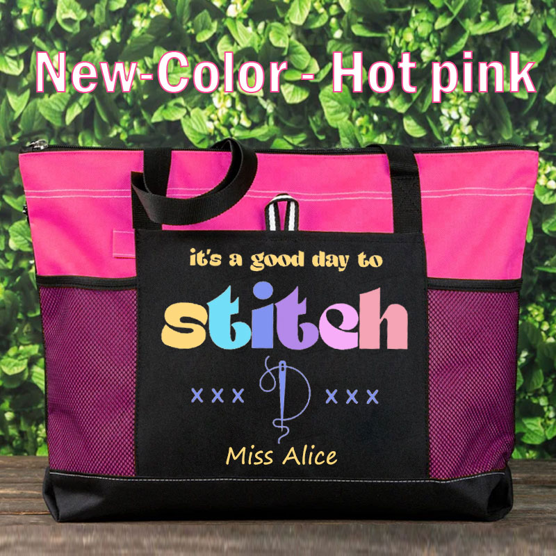 Funny Cross Stitch Addict Tote Bag