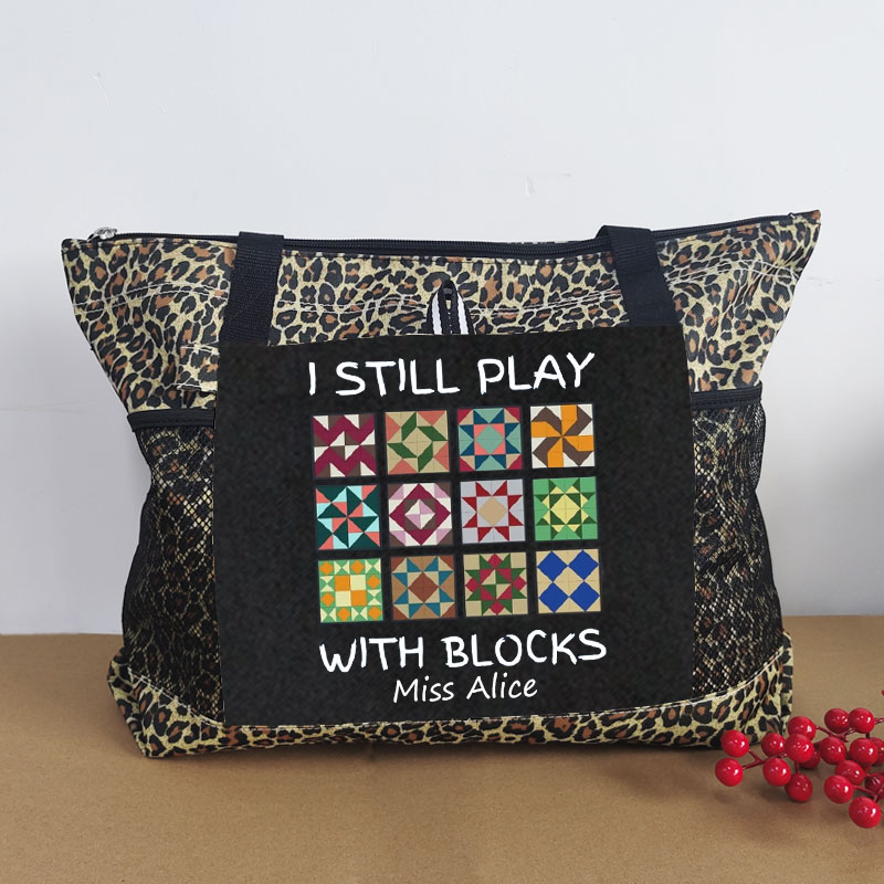 Funny Quilting Tote Quilt Block Quilt Retreat Bag