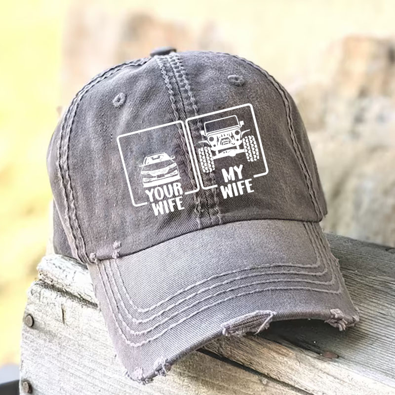Funny Your Wife My Wife 4x4 Offroad Jeep US - Baseball Cap