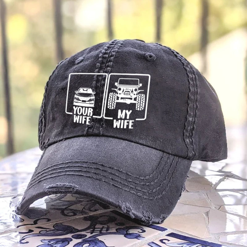 Funny Your Wife My Wife 4x4 Offroad Jeep US - Baseball Cap