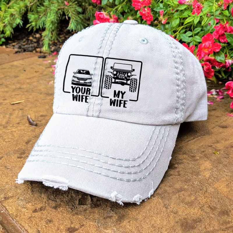 Funny Your Wife My Wife 4x4 Offroad Jeep US - Baseball Cap