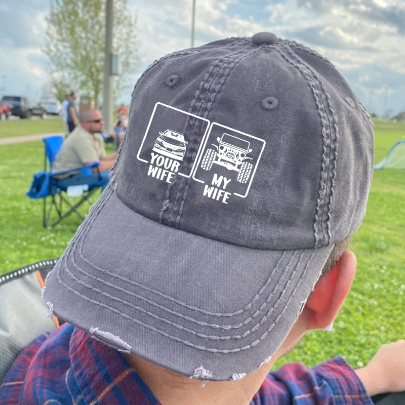 Funny Your Wife My Wife 4x4 Offroad Jeep US - Baseball Cap
