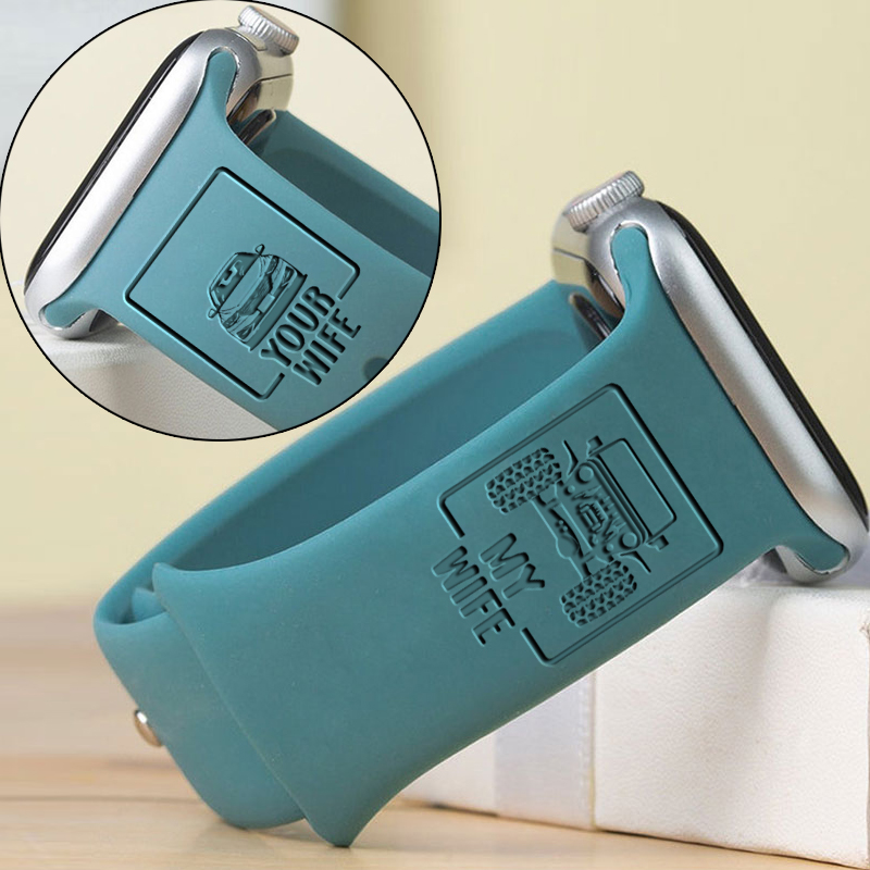 Funny Your Wife My Wife 4x4 Offroad Jp US - Men - Engraved Watch Band