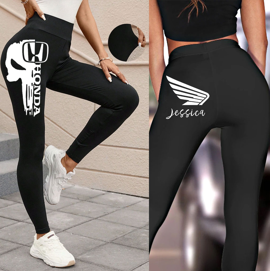 Personalized Honda Girl Leggings For Her