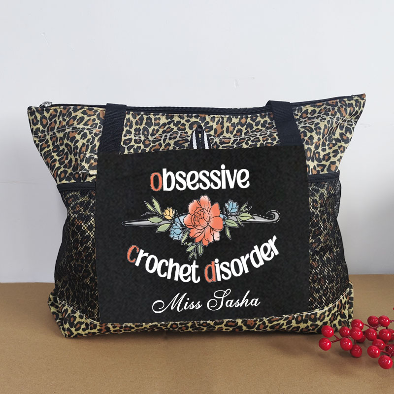 Cute Crochet Custom Tote Bag for Crochet Lover