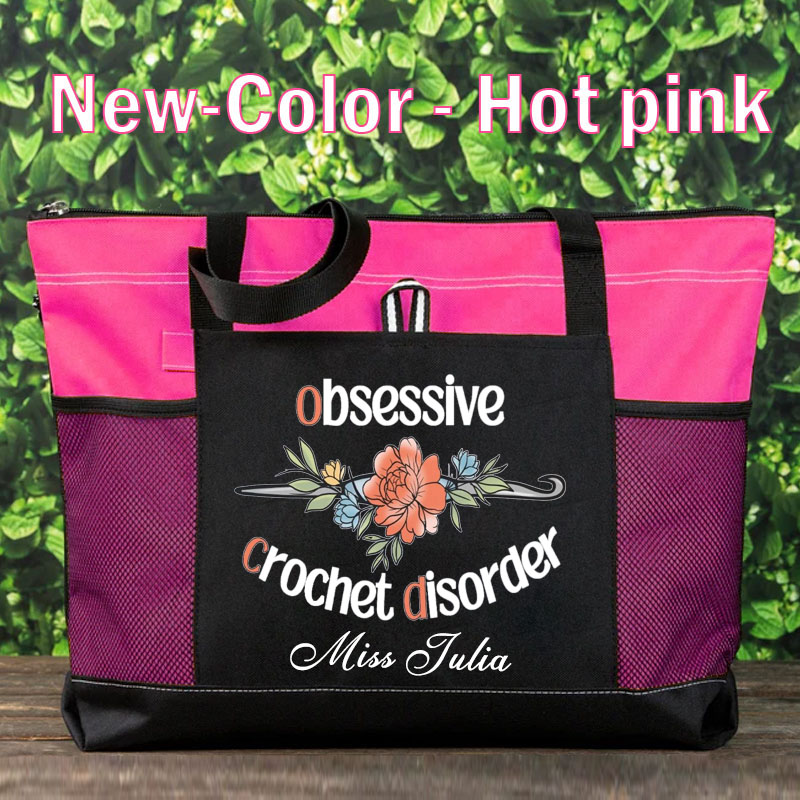 Cute Crochet Custom Tote Bag for Crochet Lover