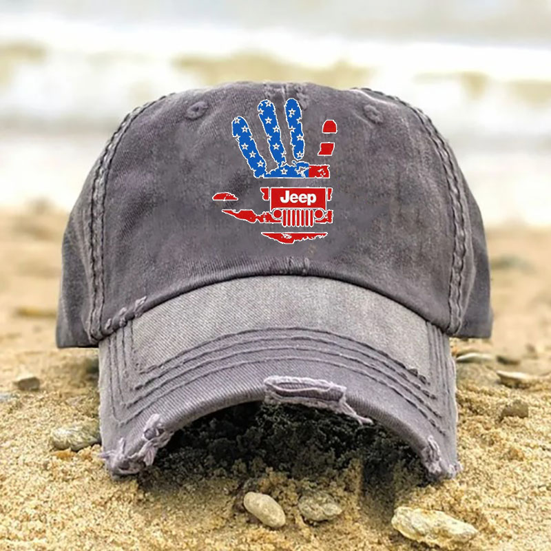 Happy 4th of July to all USA Hand Baseball Cap