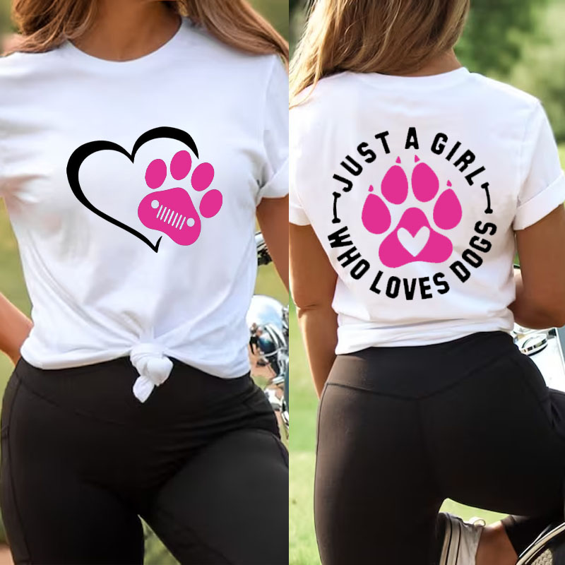 Just A Girl Who Loves Dogs T-shirt