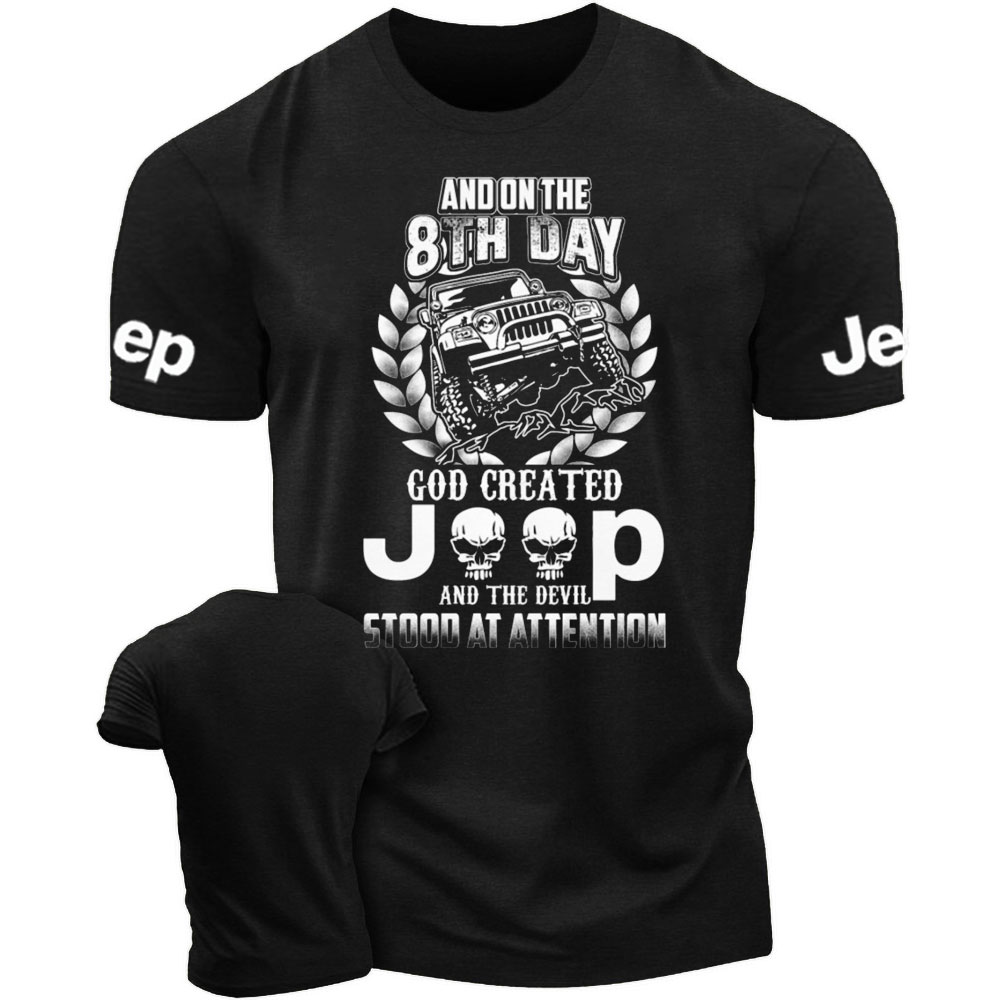God Created Jp - The Devil Stood at Attention Men's Tshirt