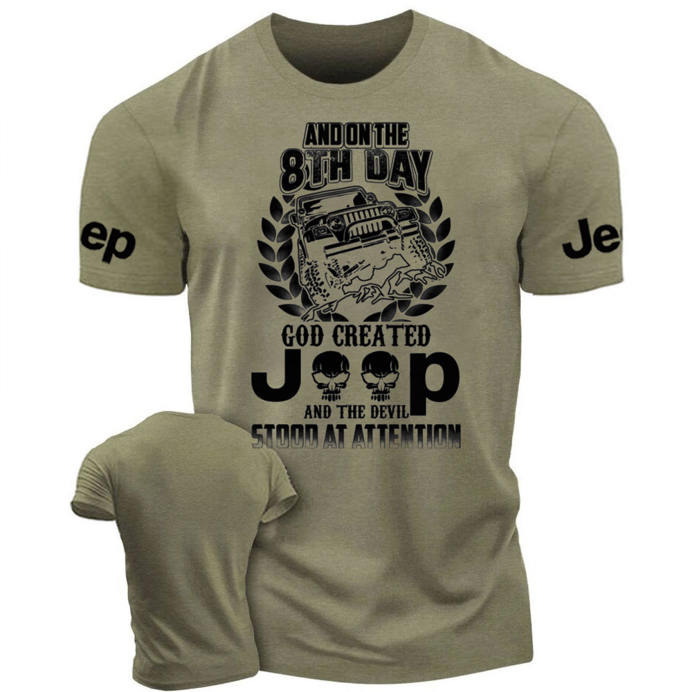 God Created Jp - The Devil Stood at Attention Men's Tshirt