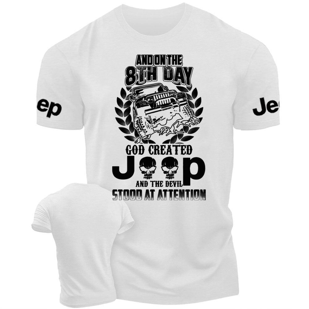 God Created Jp - The Devil Stood at Attention Men's Tshirt
