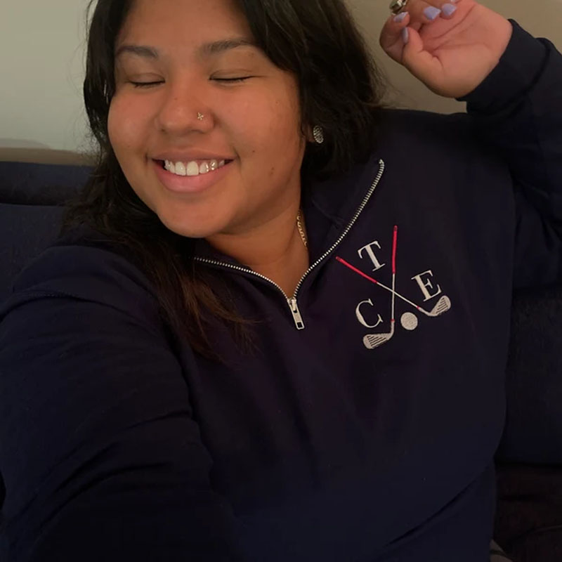 Golf Personalized Quarter Zip Pullover Sweatshirt