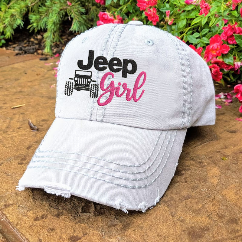 Jeep Girl Embroidery Logo Jeep Lover Baseball Cap