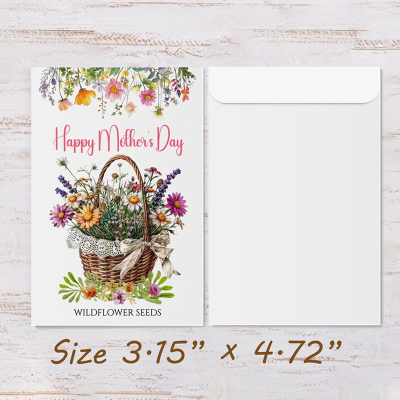 Happy Mothers Day Seed Packet Gift Wildflower Seed Packet Gift