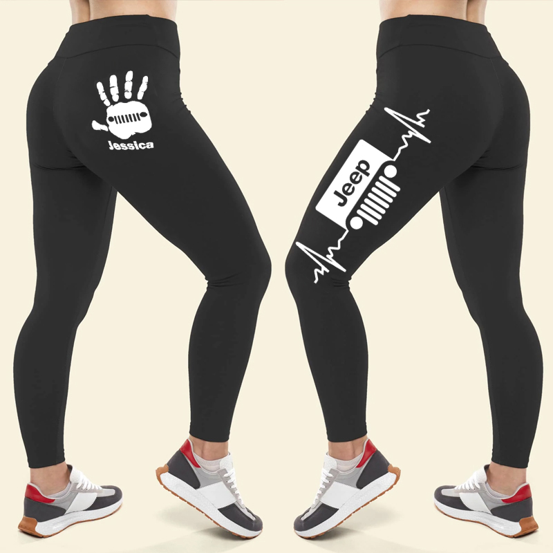 Heart Beat Jeep Custom Women Leggings