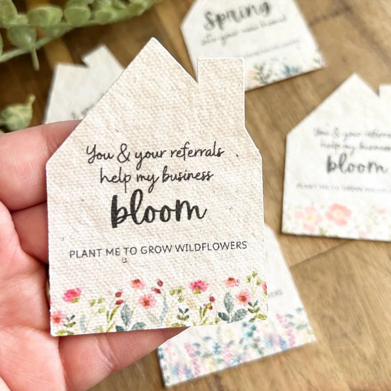 House Seed Paper Favours Realtor Client Gift