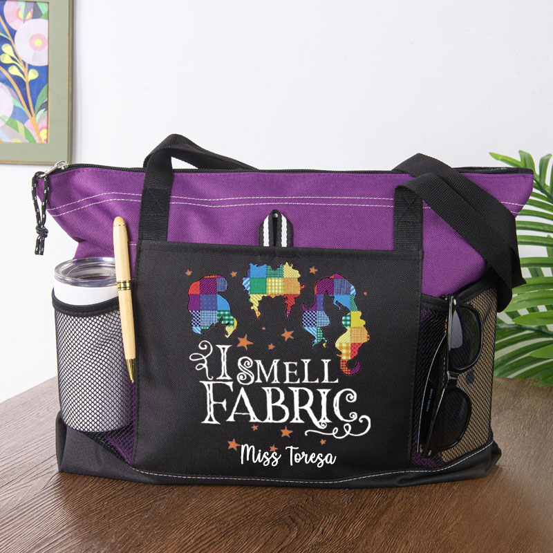 I Smell Fabric Quilt Gift Tote Bag Love Quilting