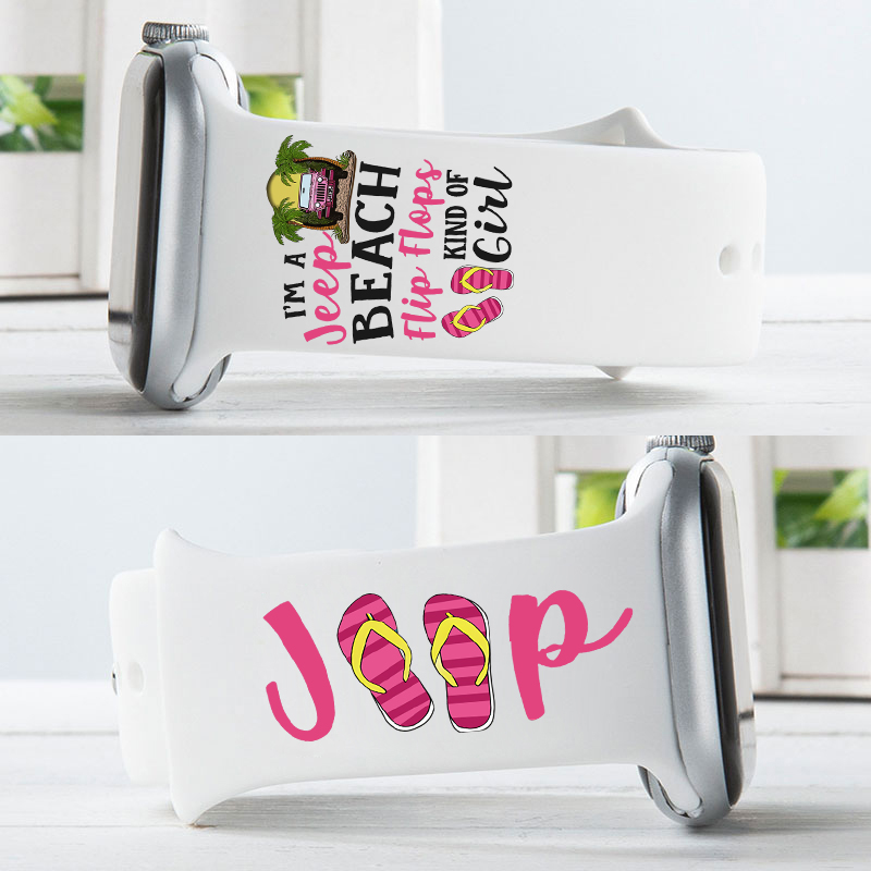 I’m A Jeep Beach Flip Flops Kind Of Girl - Apple Watch Band