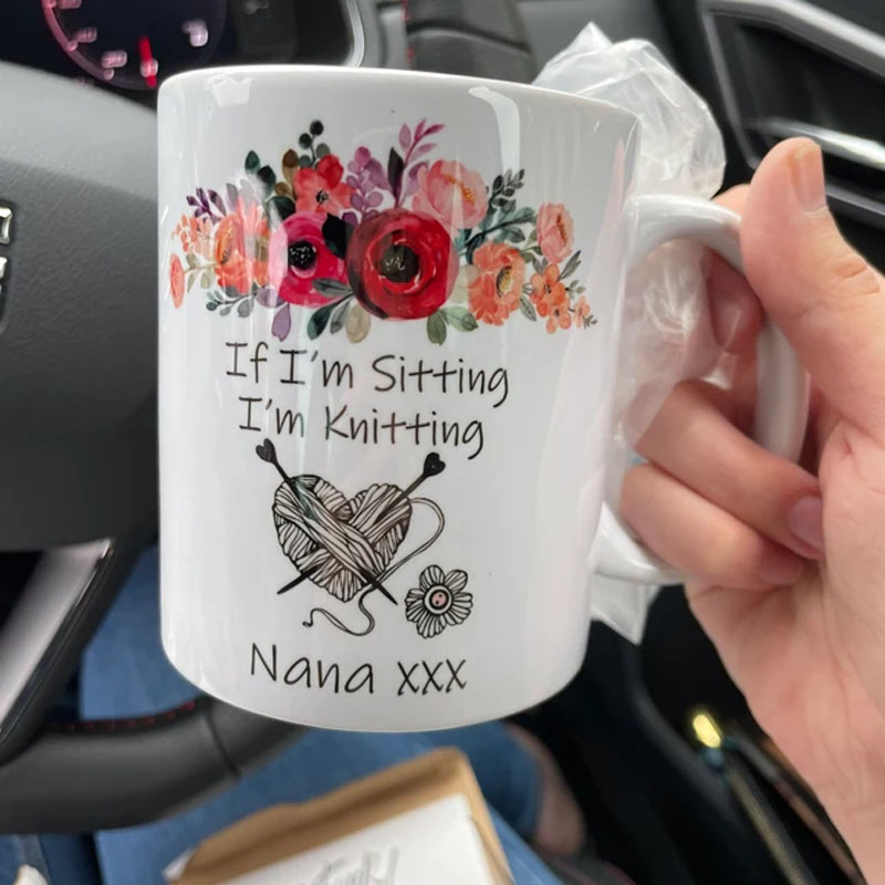 If I'm Sitting I'm Knitting Mug Cup
