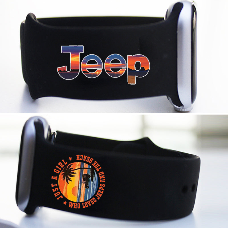 Jeep Girl Apple Watch Band - likes jeeps, the beach, and sunsets