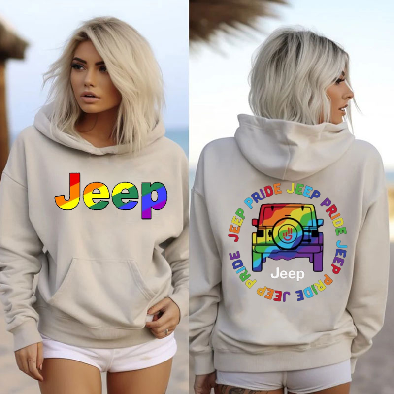 Jeep Pride Rainbow Oversized Hoodie