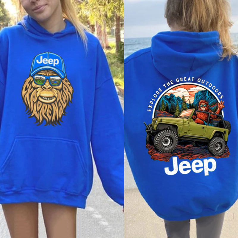 Jeep Sasquatch Oversized Hoodie explore the great outdoors