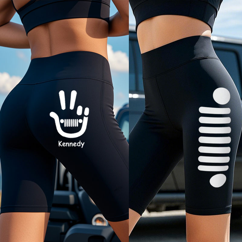 Jeep Wave High Waisted Skinny Quarter Length Pants