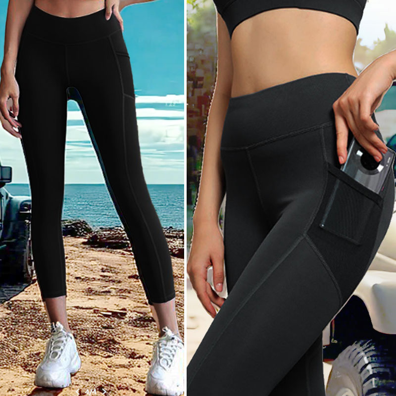 Mesh Pocket Athletic Yoga Leggings