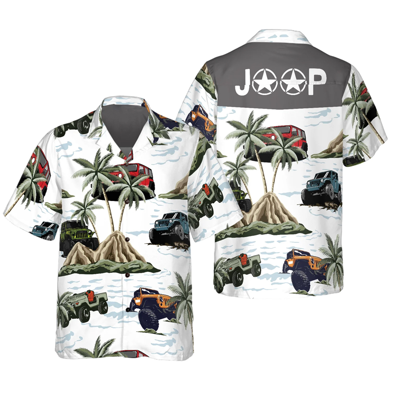 Jp Car Palm Tree Hawaiian Shirt